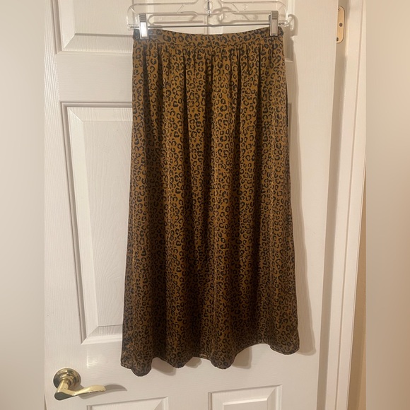 Dr2 by Daniel Rainn Women’s Brown and Black Leopard Print Midi Skirt Size XS - Picture 6 of 8